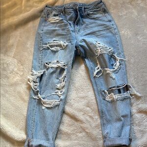 American eagle distressed jeans size 12